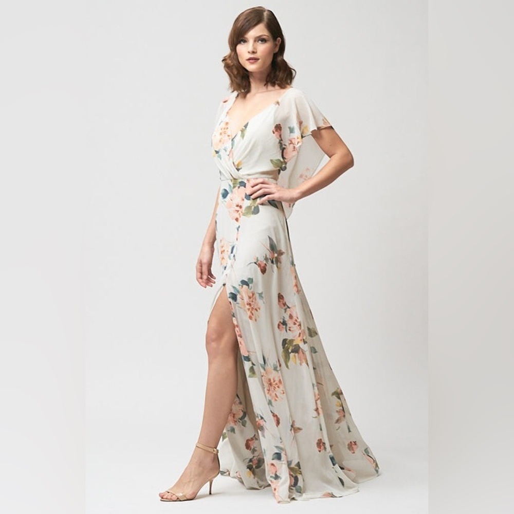 Jenny Yoo Collection Alanna Ohana Print Maxi Size 6
